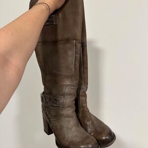 Freebird by Steven Dark Brown Heeled Boots